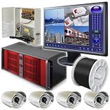 16 Channel 480FPS EDD H.264 Software Compressed DVR Package/Surveillance System w/ 19 LCD Monitor