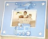 Silhouette Blue Picture Frame