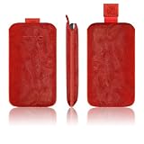 Gripis Slider Ledertasche f&uuml;r Apple iPhone 3G rot