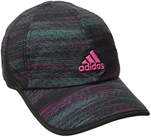 adidas Women's Adizero II Cap, One Size, Print: EQT Green/Shock Pink/Black/Macro Heather Print