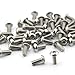 Owfeel Pack of 50pcs M5*12MM Button Head Hex Socket Cap Screws 304 stainless steel bolts
