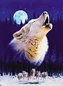 Spielspass Verlag 44503 - Heulender Wolf 3D Puzzle, 1000 Teile