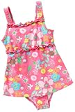 Produkt-Bild: Playshoes M&auml;dchen Badeanzug, gebl&uuml;mt UV-Schutz nach Standard 801 und Oeko-Tex Standard 100 Badeanzug mit Rock Flora pink mit bunten Blumen 461015