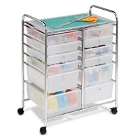 Honey-Can-Do CRT-01683 12 Drawer Chrome Studio Organizer Cart