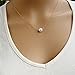 Shensee New Vogue Women Girls Simple Imitate Pearl Bib Choker Statement Collar Necklace Gold