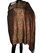 Black Orange Paisely India Pashmina Shawl Cashmere Wrap Throw 76"x28"