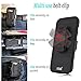 HTC One M9 Case, Starshop Full Protection Dual Layers Hybird Case with Kickstand and Locking Belt Swivel Clip + Premium Screen Protector Black
