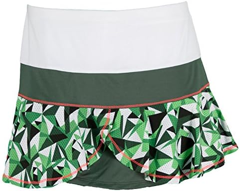 Women`s Geo Camo Flounce Tennis Skirt Print