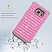 Galaxy S7 Edge Case, EC Hybrid Dual Layer Diamond Studded Bling Crystal Rhinestone Protective Case Cover for Samsung Galaxy S7 Edge (Pink+Grey)