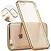 For IPhone 6 Case,IPhone 6S Case,DDLBiz Clear Crystal Rubber Plating TPU Soft Case Cover for iPhone 6/6S (Gold)