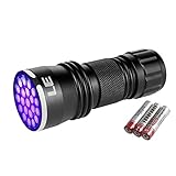 LE UV懐中電灯　ブラックライト ミニサイズ　携帯用 21粒LED　ジェル用ネイル用 紫外線ランプ
