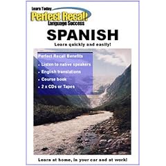 Learn to Speak SPANISH with PERFECT RECALL (2 CDs & book)