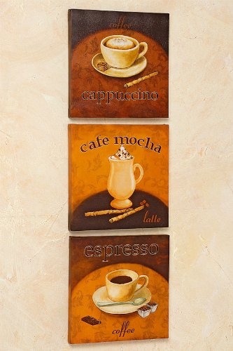 3er SET BILD KAFFEE COFFEE CAFE CAPPUCCINO ESPRESSO 