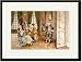 Black Framed/Matted Print 17x23, School For Scandal: I'll Be Right Back