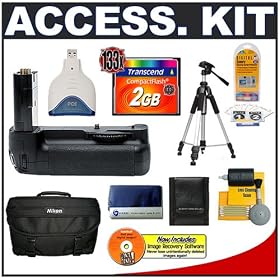 Accessory Kit for Nikon D200 Digital SLR Camera with Nikon MB-D200 Grip Multi Power... by Nikon