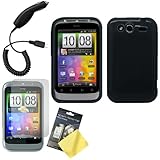 Cbus Wireless Graphite Flex-Gel Case / Skin / Cover, LCD Screen Protector / ....