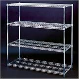 Lyon 43134A Chrome Shelving Units - 48 Wide x 24 Deep