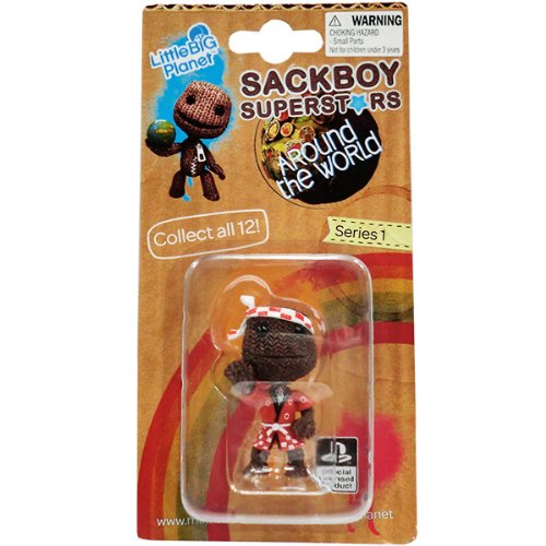 【USA限定】 リトルビッグプラネット(シリーズ1) ミニフィギュア・ドール　ジャパン(日本) サックボーイスーパースターズ【】