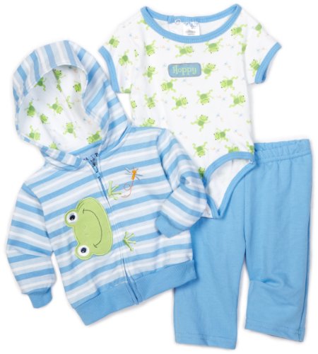 Best Price Carters Baby-Boys Infant Hoppy Set With French Terry Jacket, Pant And Interlock Coverall, Blue, 24 Months
