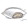 Pacific Coast Feather "SuperLoft(tm) Down Around?" Pillow, King 20x36"