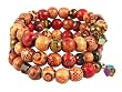 Bracelet - B93 - Handpainted Wooden Bead Wrap Around ~ Round Beads