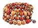 Bracelet - B93 - Handpainted Wooden Bead Wrap Around ~ Round Beads