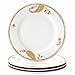 Rachael Ray Dinnerware Paisley 4-Piece Porcelain Dinner Plate Set