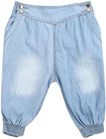 Cavalli Kids Little Girls' Elastic Waist Denim Pants Size US 3