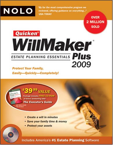 Quicken Willmaker Plus 2009 Edition: Estate Planning Essentials (Book with Software)