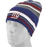 Reebok New York Giants Gray-Striped Cuffless Reversible Beanie