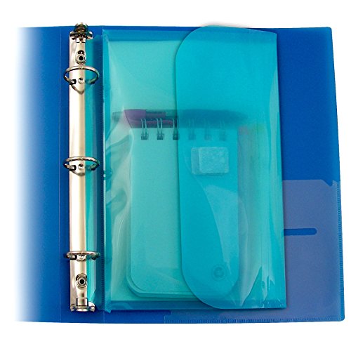 CLine Super Heavyweight Mini Poly Binder Pocket with Velcro Closure, 1