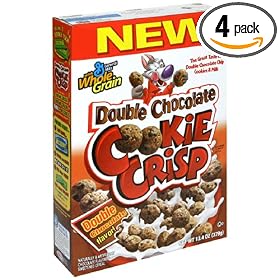 Cookie Crisp, Double Chocolate, 13.4-Ounce Box (Pack of 4)