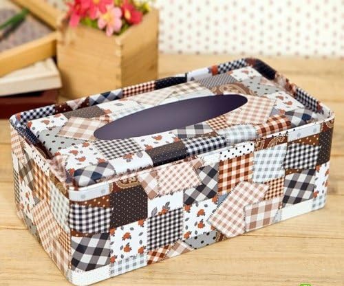 [Splicing] Iron Box Rectangle Random Carton Tin Box Tissue Paper Holder(22)