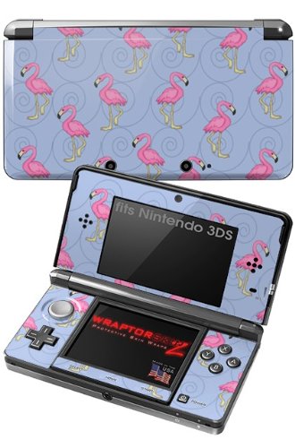 511r6NeJBqL Nintendo 3DS Skin   Flamingos on Blue