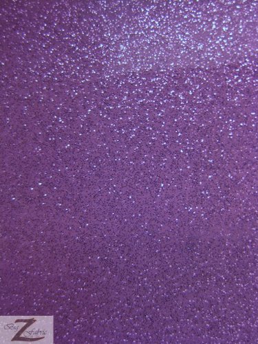VINYL FAUX FAKE LEATHER SPARKLE GLITTER FABRIC - Purple - 54