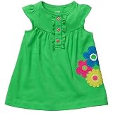 Carter's Summer Dress and Diaper Cover - Green Flower-24 Months