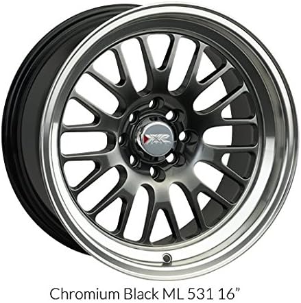 XXR 531 Chromium Black/ML Wheel with Painted (16 x 9. inches /4 x 100 mm, 0 mm Offset)