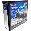 Find It Gapless Mega Media Binder, 4 Inch Spine, 224 CD Capacity, No Pages Included, Black (FT07015)