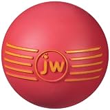 JW Pet Company iSqueak Ball Rubber Dog Toy, Medium, Colors Vary