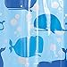 iDesign Moby Plastic Whale Shower Curtain, PVC-Free Waterproof Liner with Whales for Kids', Guest, College Dorm, Master Bathroom, 72