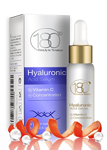 DEAL OF THE DAY - 180 Cosmetics Hyaluronic Acid and Vitamin C - Best facial serum for health and beauty - Reduce wrinkles - Forget botox cosmetic procedures - Our hyaluronic serum is one of the most powerful anti aging products available, 15 ml - BEAUTY DEALS