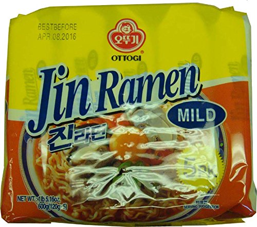 Jin Ramen Multi Pack (1lb 5.16oz. 5 Units) (Mild)