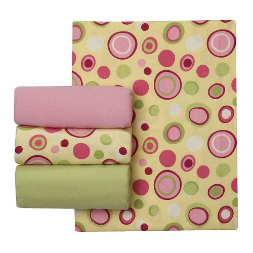 Bananafish Bubblegum Receiving Blankets 4 pk.