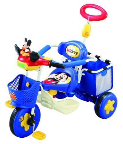 おしゃべりカーゴ三輪車 ミッキー ブルー