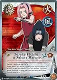 Naruto TCG Quest for Power N-C010 Sasuke Uchiha & Sakura Haruno Rare Card