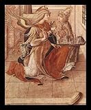 Carlo Crivelli (Maria proclamation with the Emygdius of Ascoli Piceno, detail) Framed Art Poster Print - 13