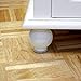 SOFTTOUCH 4713695N Heavy Duty 3 Inch Felt Furniture Pads to Protect Hardwood Floors from Scratches, Linen, 4 Count