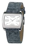 Cobra - CO114/4ACGRMV - Montre Femme - Quartz Analogique - Bracelet Cuir et Textile Gris/Mauve - Cadran Acier Blanc
