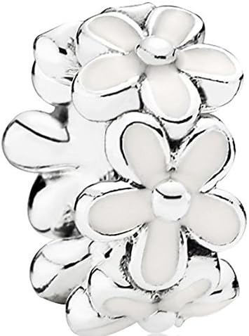 PANDORA DARLING DAISIES WITH WHITE ENAMEL SPACER 791495EN12