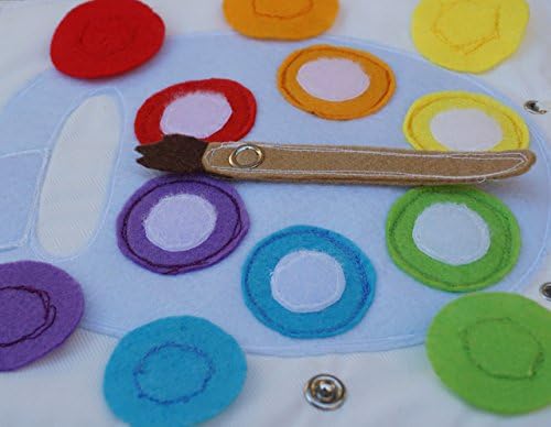 Pop Up Colors- 12 Pages- Quiet Book For Toddlers / Quiet Book / Quiet Activity Book / Birthday Gift For Toddler / Childrens Book / Felt Book